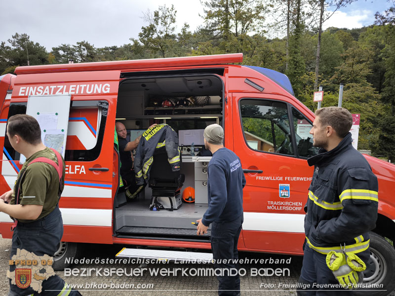 20241005_Abschnittsfeuerwehrübung in Pfaffstätten Waldgebiet Rund um die Rudolf Prokschhütte  Foto: Melanie Raimann FF Pfaffstätten