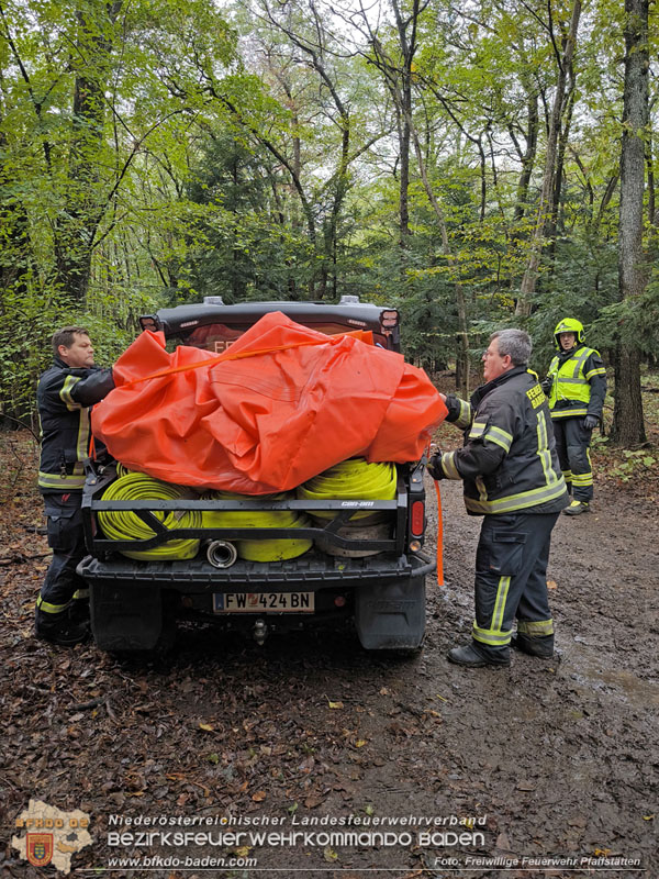 20241005_Abschnittsfeuerwehrübung in Pfaffstätten Waldgebiet Rund um die Rudolf Prokschhütte  Foto: Melanie Raimann FF Pfaffstätten