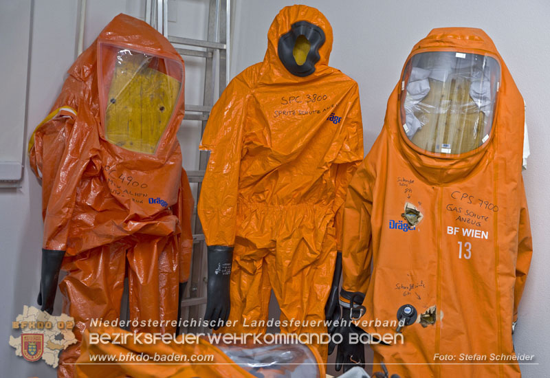 Schadstoffdienst Fortbildung 2024 des Bezirksfeuerwehrkommandos BADEN bei der BF Wien in Floridsdorf  Foto: Stefan Schneider BFKDO 
