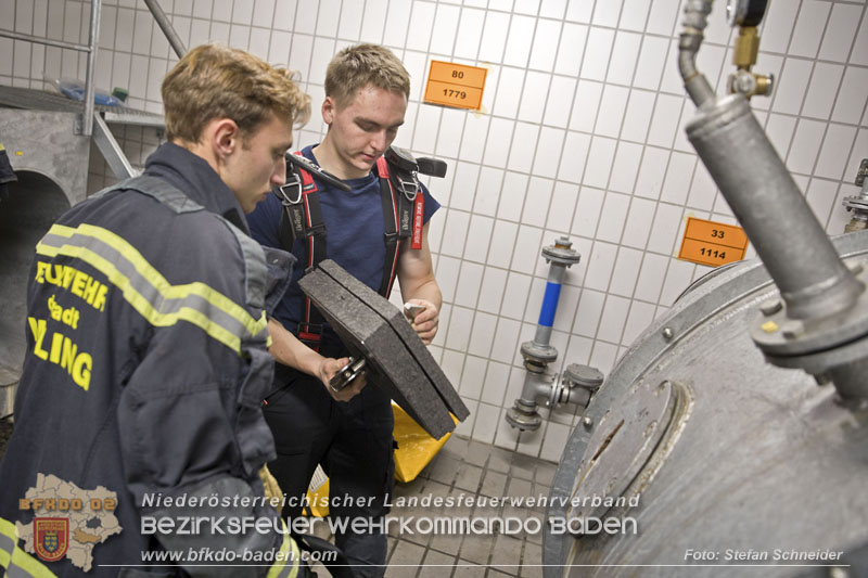 Schadstoffdienst Fortbildung 2024 des Bezirksfeuerwehrkommandos BADEN bei der BF Wien in Floridsdorf  Foto: Stefan Schneider BFKDO 