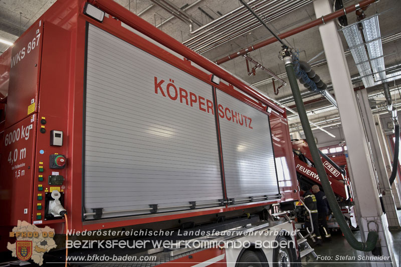 Schadstoffdienst Fortbildung 2024 des Bezirksfeuerwehrkommandos BADEN bei der BF Wien in Floridsdorf  Foto: Stefan Schneider BFKDO 