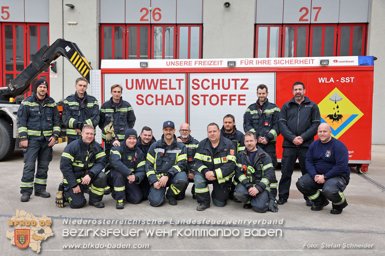 Schadstoffdienst Fortbildung 2024 des Bezirksfeuerwehrkommandos BADEN bei der BF Wien in Floridsdorf  Foto: Stefan Schneider BFKDO 