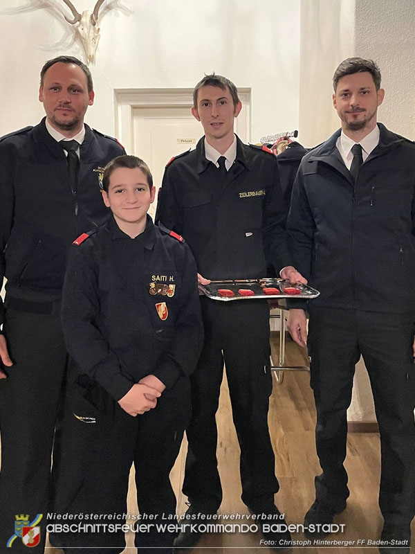 20241214 Weihnachtsfeier der drei Badener Feuerwehrjugendgruppen am Rudolfshof mit Auszeichnungen Foto: Christoph Hinterberger FF Baden-Stadt 20241214 Weihnachtsfeier der drei Badener Feuerwehrjugendgruppen am Rudolfshof mit Auszeichnungen Foto: Christoph Hinterberger FF Baden-Stadt