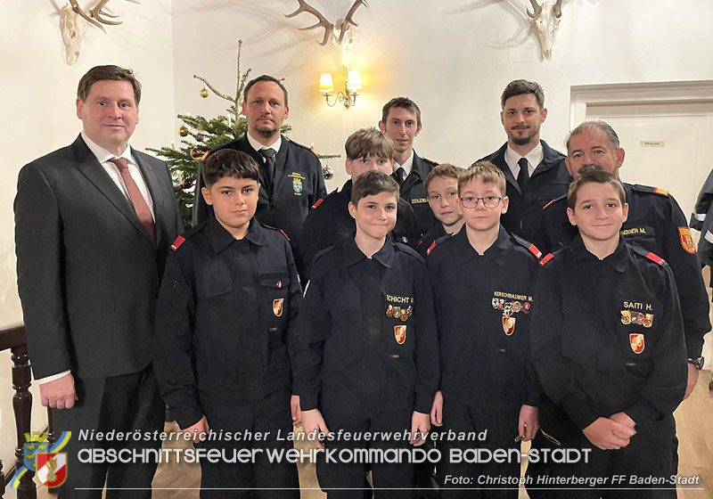 20241214 Weihnachtsfeier der drei Badener Feuerwehrjugendgruppen am Rudolfshof mit Auszeichnungen  Foto: Christoph Hinterberger FF Baden-Stadt