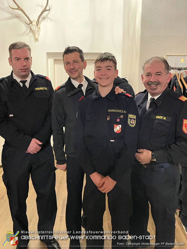 20241214 Weihnachtsfeier der drei Badener Feuerwehrjugendgruppen am Rudolfshof mit Auszeichnungen Foto: Christoph Hinterberger FF Baden-Stadt 20241214 Weihnachtsfeier der drei Badener Feuerwehrjugendgruppen am Rudolfshof mit Auszeichnungen Foto: Christoph Hinterberger FF Baden-Stadt