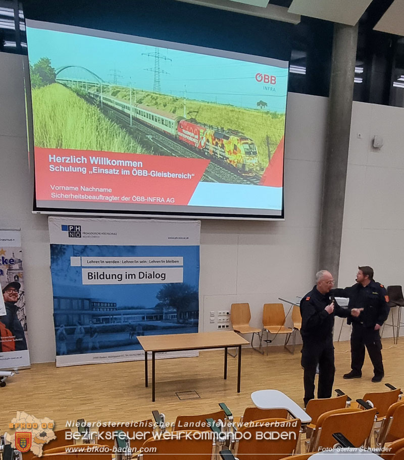 20250219_Abschnittsschulung in Baden Einsatz im ÖBB Gleisbereich"