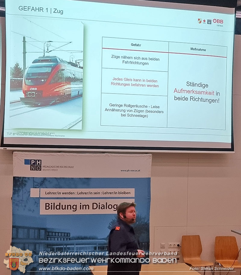 20250219_Abschnittsschulung in Baden Einsatz im ÖBB Gleisbereich"