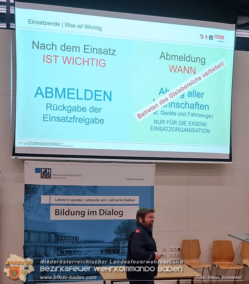 20250219_Abschnittsschulung in Baden Einsatz im ÖBB Gleisbereich"
