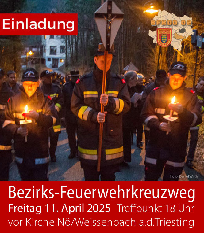 Einladung zum Bezirks-Feuerwehrkreuzweg 2025 BFKDO BADEN Einladung zum Bezirks-Feuerwehrkreuzweg 2025 BFKDO BADEN