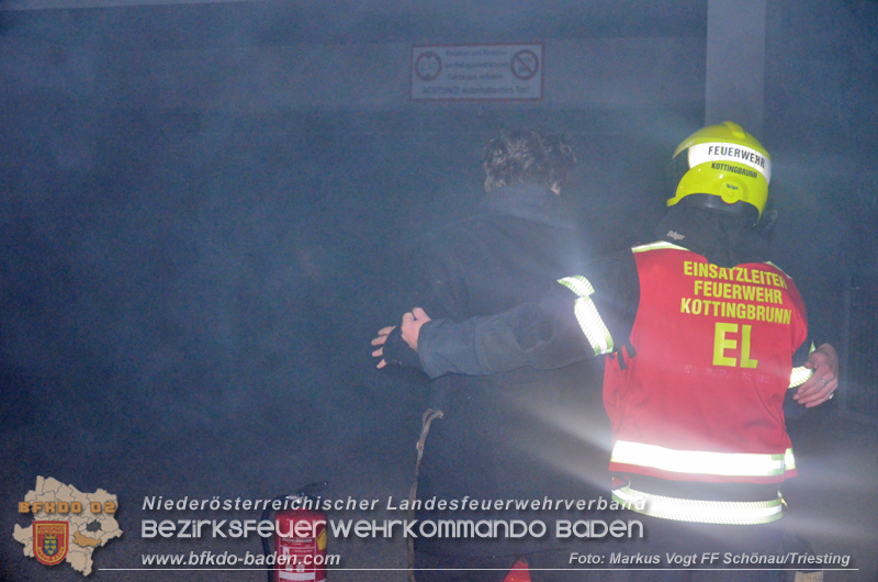 20250321_Übung "Brand in Tiefgaragen" in Kottingbrunn   Foto: Markus Vogt FF Schönau/Triesting