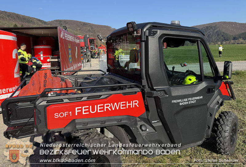 20250412_NÖ Waldbrand im Triestingtal Bzirk BADEN - Flugdienst Feuerwehr - Bundesheer und Polizei probt den Ernstfall