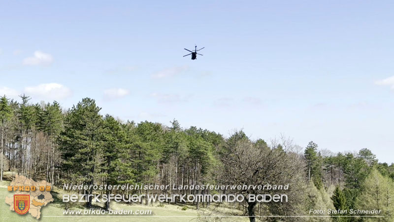 20250412_NÖ Waldbrand im Triestingtal Bzirk BADEN - Flugdienst Feuerwehr - Bundesheer und Polizei probt den Ernstfall 20250412_NÖ Waldbrand im Triestingtal Bzirk BADEN - Flugdienst Feuerwehr - Bundesheer und Polizei probt den Ernstfall