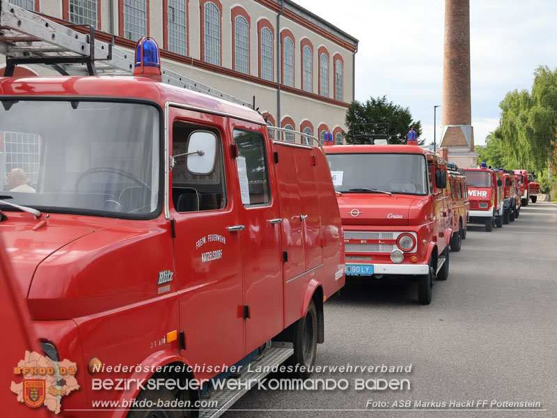 20250628_Feuerwehr-Oldtimerausfahrt vom Verein "Feuerwehrhistoriker in Niederösterreich"  Fahrt von Pottenstein nach Möllersdorf  Foto: ASB ÖA Markus Hackl FF Pottenstein