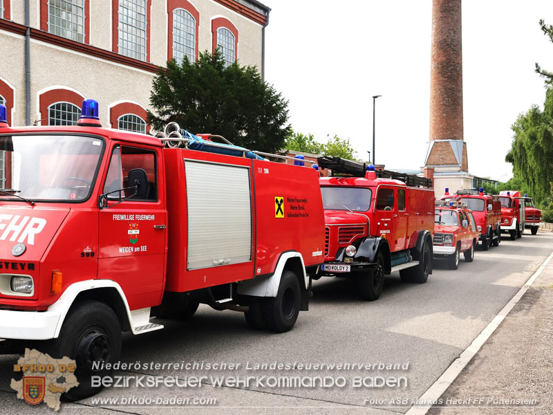 20250628_Feuerwehr-Oldtimerausfahrt vom Verein "Feuerwehrhistoriker in Niederösterreich"  Fahrt von Pottenstein nach Möllersdorf  Foto: ASB ÖA Markus Hackl FF Pottenstein