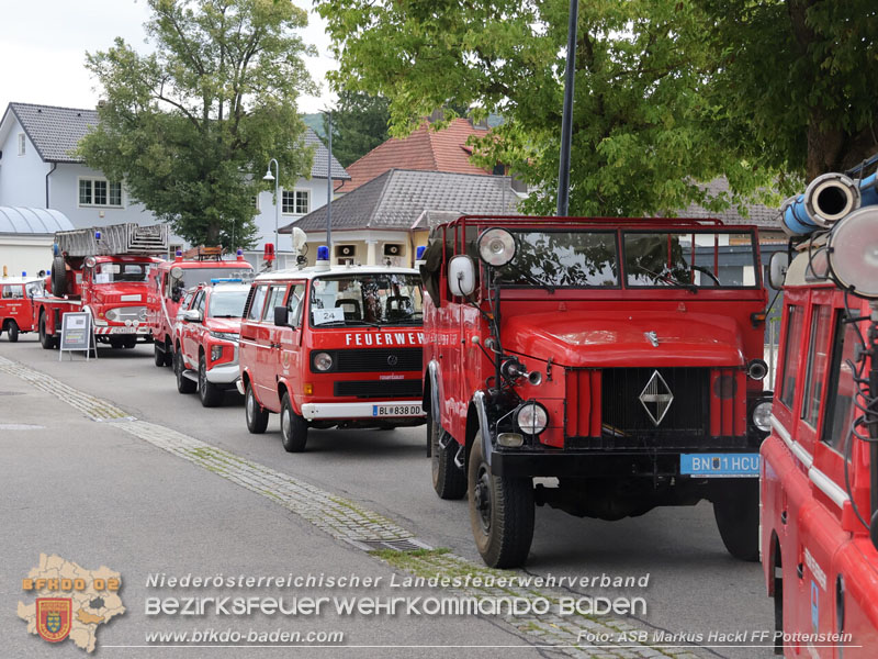 20250628_Feuerwehr-Oldtimerausfahrt vom Verein "Feuerwehrhistoriker in Niederösterreich"  Fahrt von Pottenstein nach Möllersdorf  Foto: ASB ÖA Markus Hackl FF Pottenstein