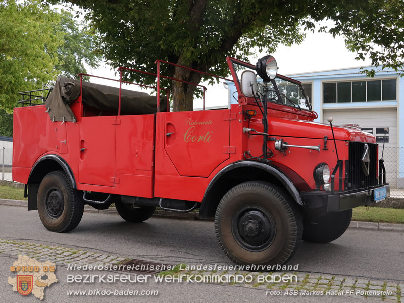 20250628_Feuerwehr-Oldtimerausfahrt vom Verein "Feuerwehrhistoriker in Niederösterreich"  Fahrt von Pottenstein nach Möllersdorf  Foto: ASB ÖA Markus Hackl FF Pottenstein