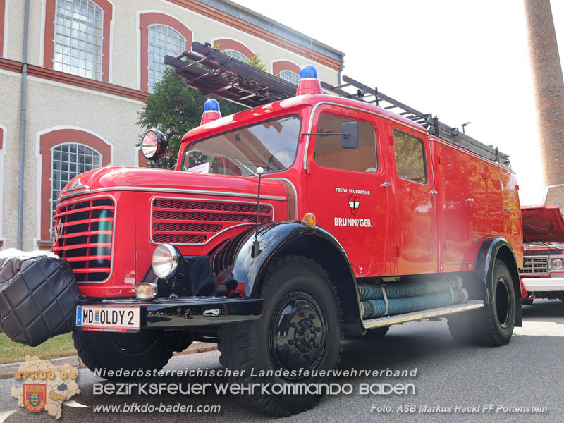 20250628_Feuerwehr-Oldtimerausfahrt vom Verein "Feuerwehrhistoriker in Niederösterreich"  Fahrt von Pottenstein nach Möllersdorf  Foto: ASB ÖA Markus Hackl FF Pottenstein