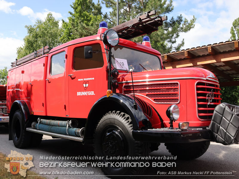 20250628_Feuerwehr-Oldtimerausfahrt vom Verein "Feuerwehrhistoriker in Niederösterreich"  Fahrt von Pottenstein nach Möllersdorf  Foto: ASB ÖA Markus Hackl FF Pottenstein