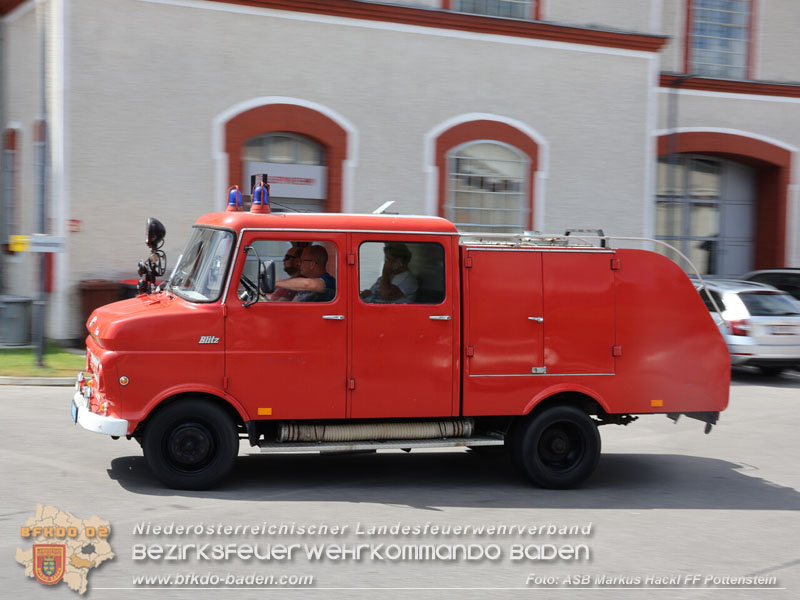 20250628_Feuerwehr-Oldtimerausfahrt vom Verein "Feuerwehrhistoriker in Niederösterreich"  Fahrt von Pottenstein nach Möllersdorf  Foto: ASB ÖA Markus Hackl FF Pottenstein
