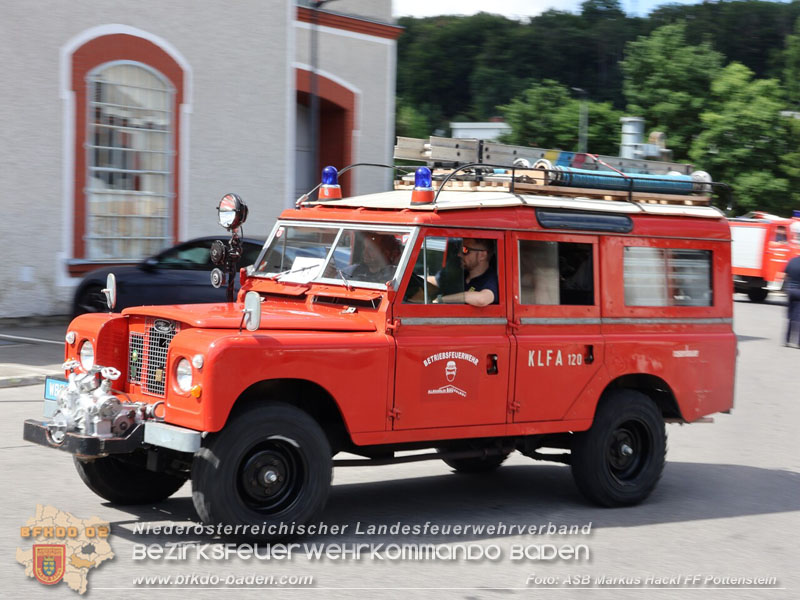 20250628_Feuerwehr-Oldtimerausfahrt vom Verein "Feuerwehrhistoriker in Niederösterreich"  Fahrt von Pottenstein nach Möllersdorf  Foto: ASB ÖA Markus Hackl FF Pottenstein