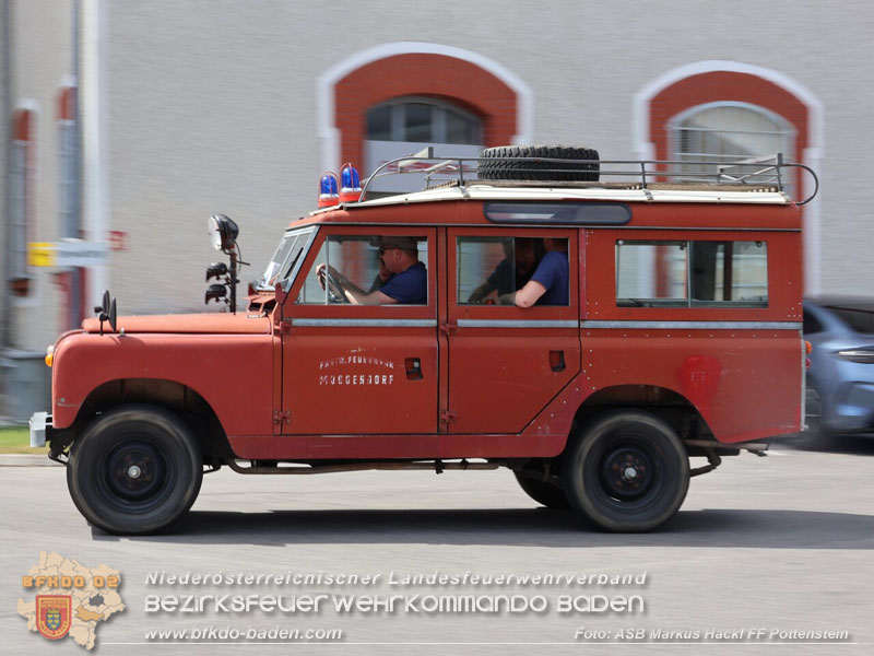 20250628_Feuerwehr-Oldtimerausfahrt vom Verein "Feuerwehrhistoriker in Niederösterreich"  Fahrt von Pottenstein nach Möllersdorf  Foto: ASB ÖA Markus Hackl FF Pottenstein