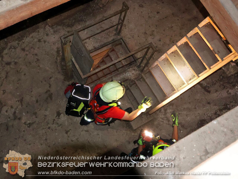 20250705_Menschenrettungsübung  vom Kirchturm in Pottenstein   Foto: ASB Markus Hackl FF Pottenstein