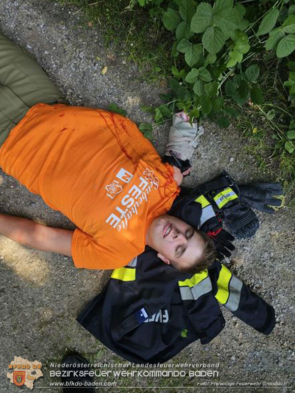 20250705_Realitätsnahes Einsatztraining und Erste Hilfe Ausbildung Foto: FF Groisbach