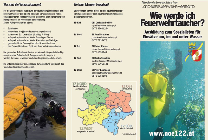 Tauchdienst des NÖ LFV sucht neue Mitglieder  Foto: NÖLFV Redaktion Brand Aus