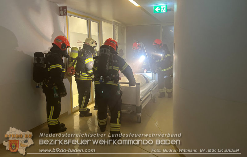 20251105_Einsatzkräfte trainierten den Ernstfall - Erfolgreiche Feuerwehrübung am Klinikstandort Baden Foto: Landesklinikum Baden-Mödling