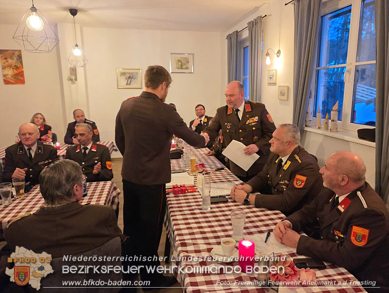 20260106_135. Mitgliederversammlung & Wahlen bei der FF Altenmarkt/Triesting Foto: FF Altenmarkt/Triesting 20260106_135. Mitgliederversammlung & Wahlen bei der FF Altenmarkt/Triesting Foto: FF Altenmarkt/Triesting