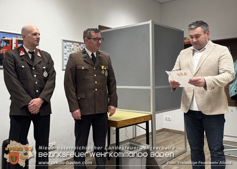 20260130_Jahreshauptversammlung und Neues Kommando bei der FF Alland gewählt Foto: FF Alland