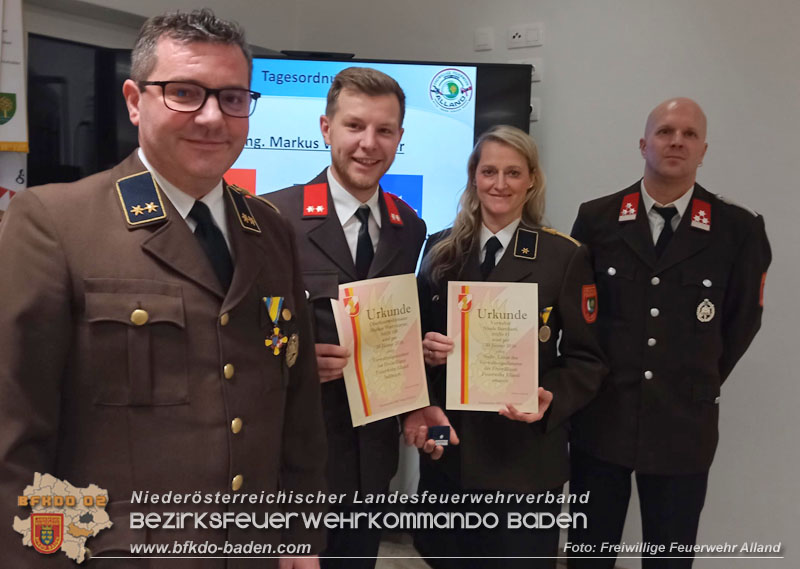 20260130_Jahreshauptversammlung und Neues Kommando bei der FF Alland gewählt Foto: FF Alland