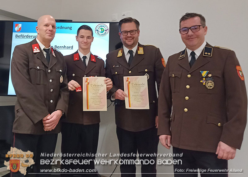 20260130_Jahreshauptversammlung und Neues Kommando bei der FF Alland gewählt Foto: FF Alland