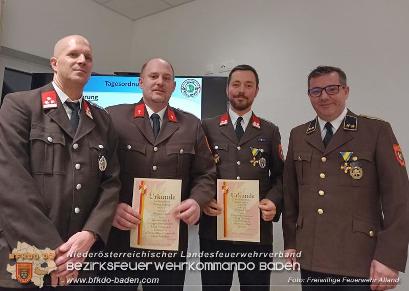 20260130_Jahreshauptversammlung und Neues Kommando bei der FF Alland gewählt Foto: FF Alland