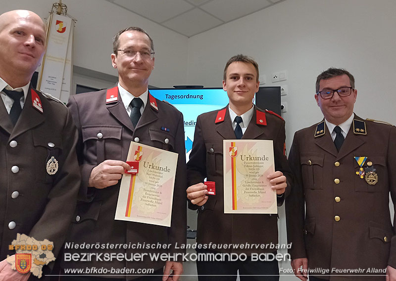 20260130_Jahreshauptversammlung und Neues Kommando bei der FF Alland gewählt Foto: FF Alland