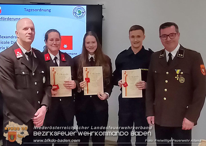 20260130_Jahreshauptversammlung und Neues Kommando bei der FF Alland gewählt Foto: FF Alland