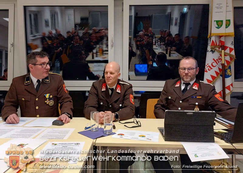 20260130_Jahreshauptversammlung und Neues Kommando bei der FF Alland gewählt Foto: FF Alland