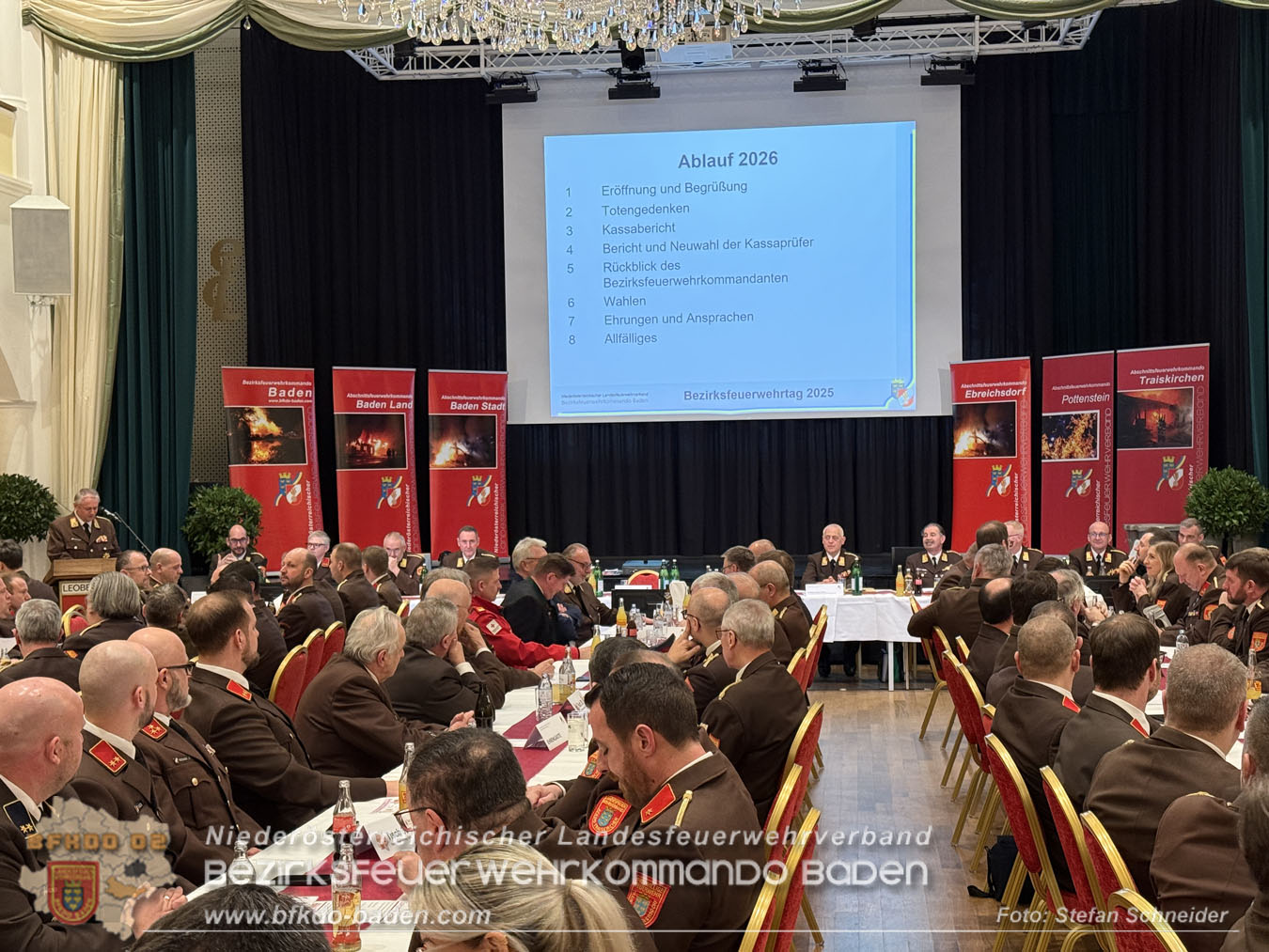 Bezirksfeuerwehrtag und Wahlen 2026 Feuerwehrbezirk BADEN  Foto: Stefan Schneider BFKDO BADEN