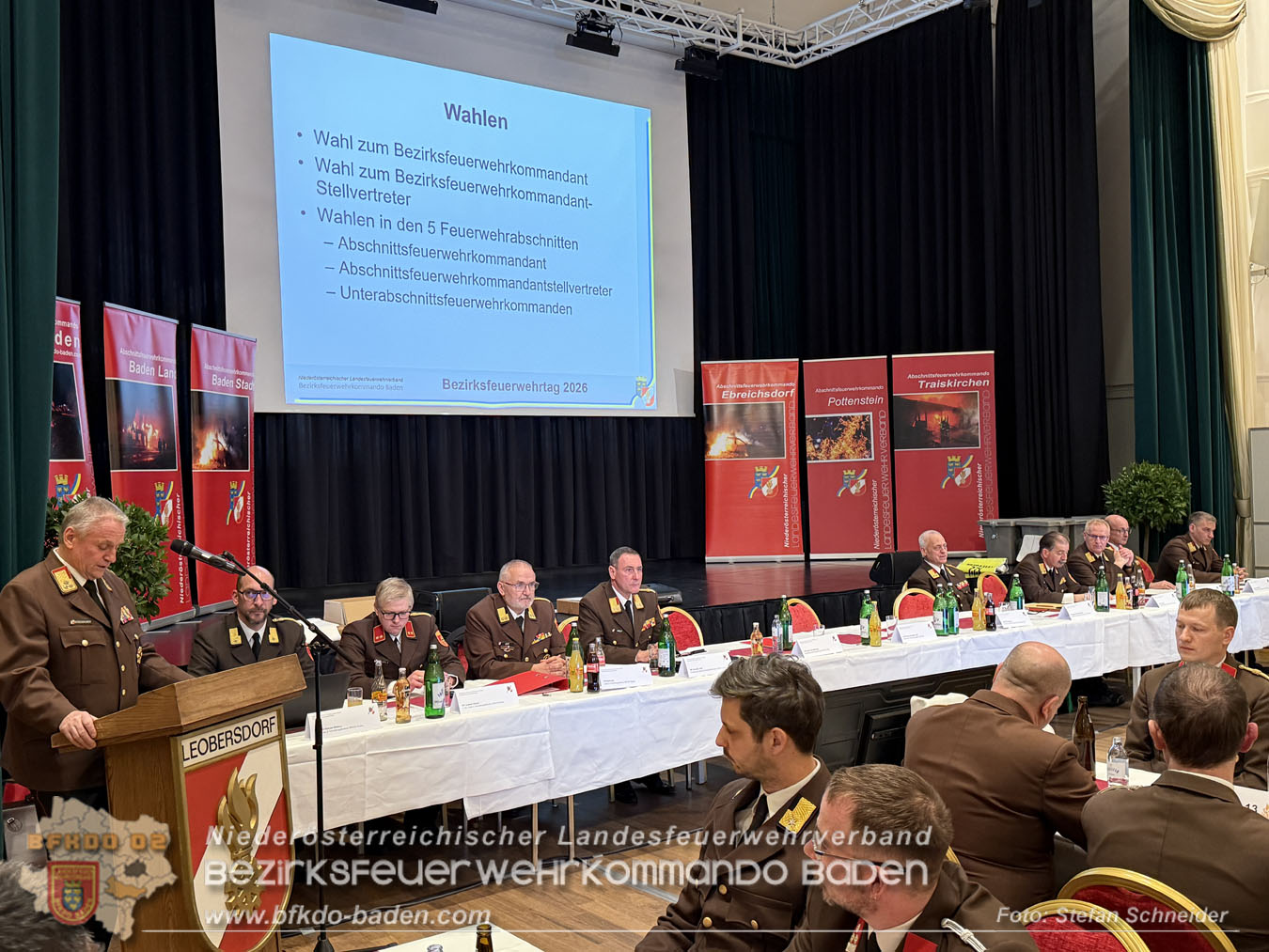 Bezirksfeuerwehrtag und Wahlen 2026 Feuerwehrbezirk BADEN  Foto: Stefan Schneider BFKDO BADEN