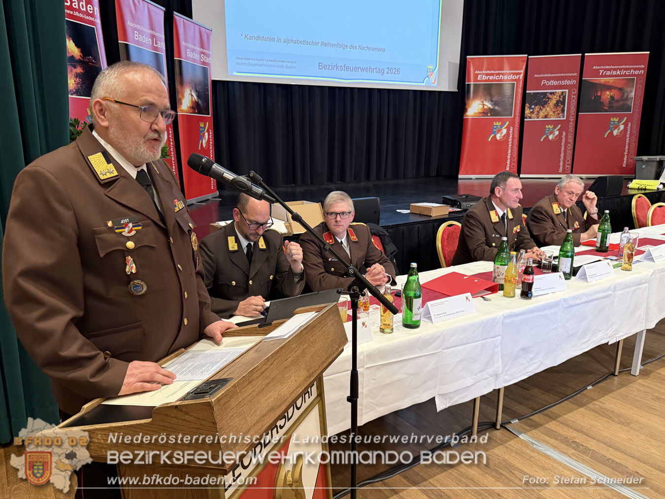 Bezirksfeuerwehrtag und Wahlen 2026 Feuerwehrbezirk BADEN  Foto: Stefan Schneider BFKDO BADEN
