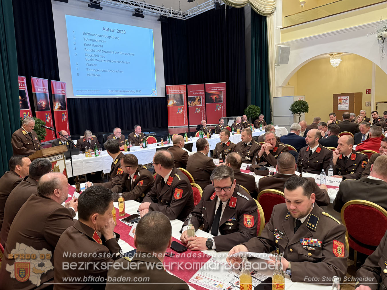 Bezirksfeuerwehrtag und Wahlen 2026 Feuerwehrbezirk BADEN  Foto: Stefan Schneider BFKDO BADEN