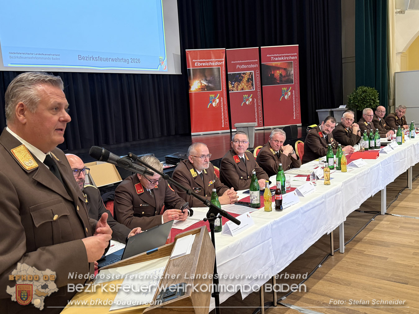 Bezirksfeuerwehrtag und Wahlen 2026 Feuerwehrbezirk BADEN Foto: Stefan Schneider BFKDO BADEN